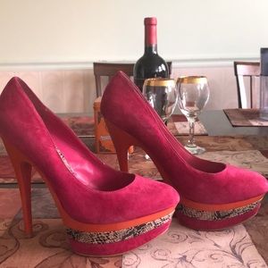 Pink Baker’s Platform Heels